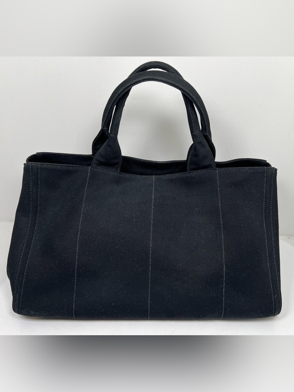PRADA Tote Bag Canapa studs canvas Nero (Black) Women - Picture 3 of 13